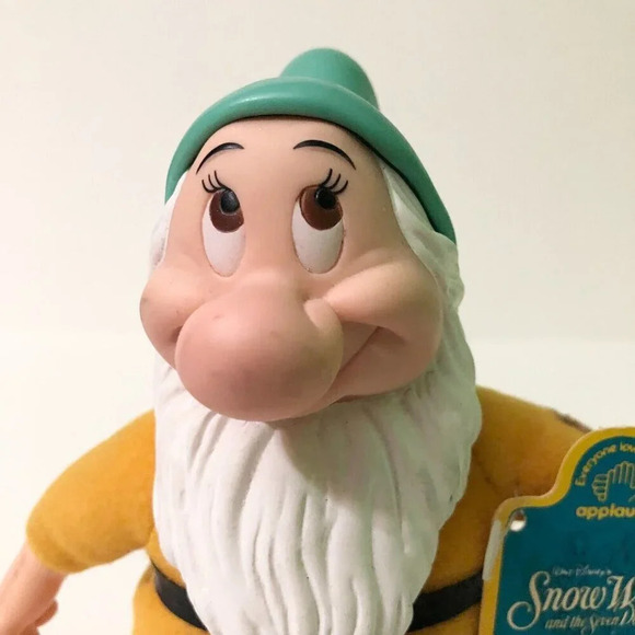 Vtg Disney Snow White and the Seven Dwarfs Bashful Applause Doll Plush - Picture 2 of 16